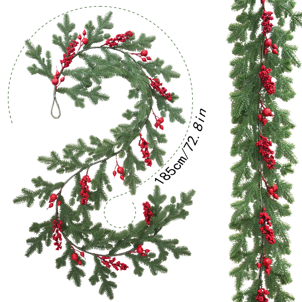 Simulation of Christmas red vine