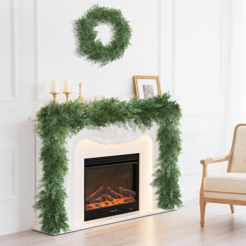 10 Artificial Christmas vines and pine branches