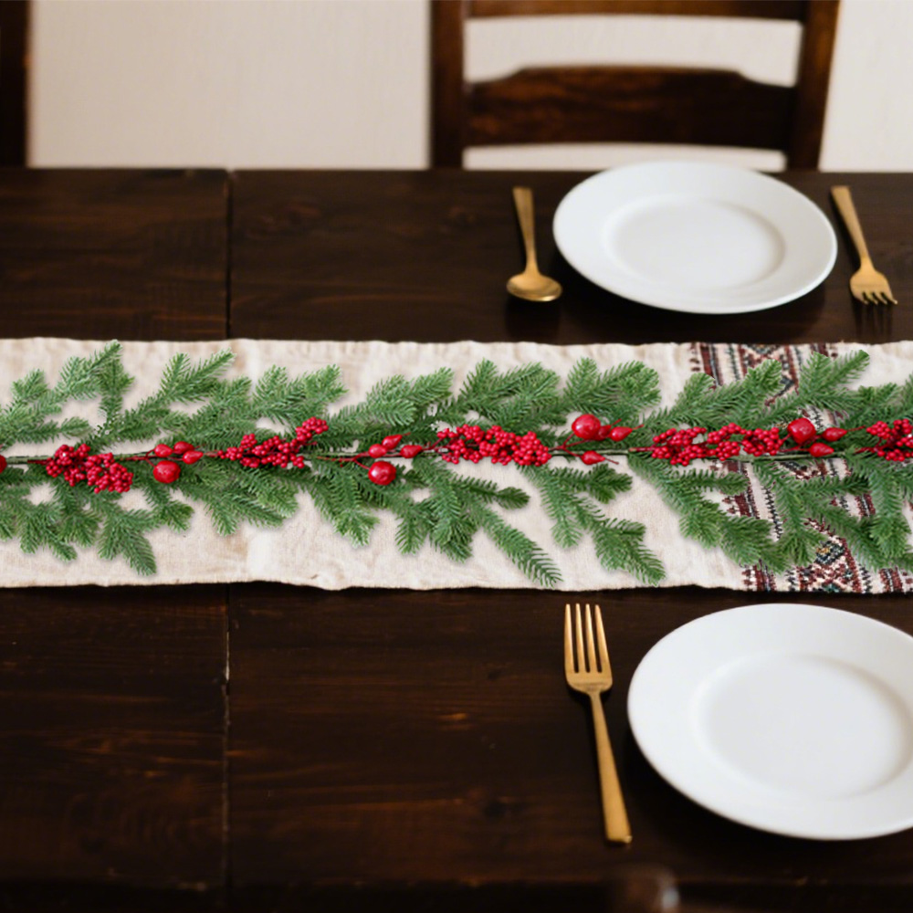 Simulation of Christmas red vine