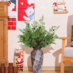 Artificial pine branches with pine cones