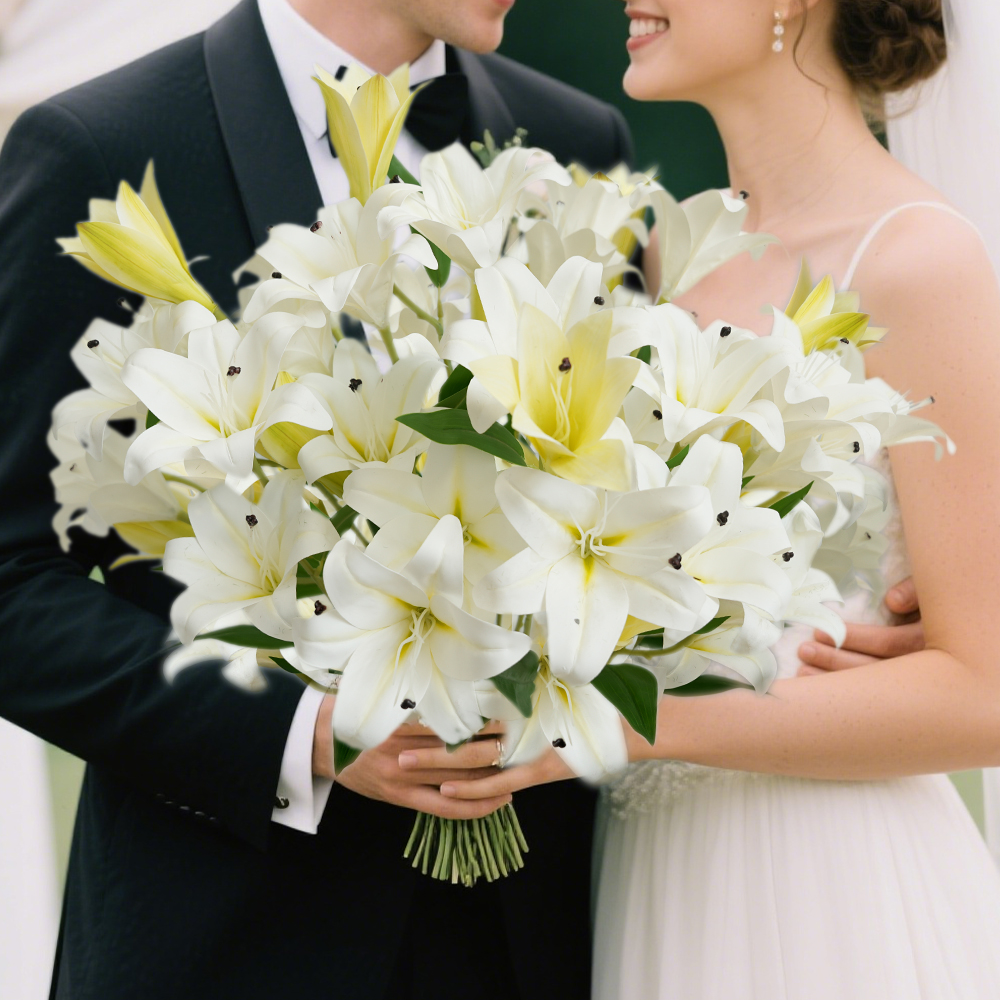 12 Heads Artificial Lily