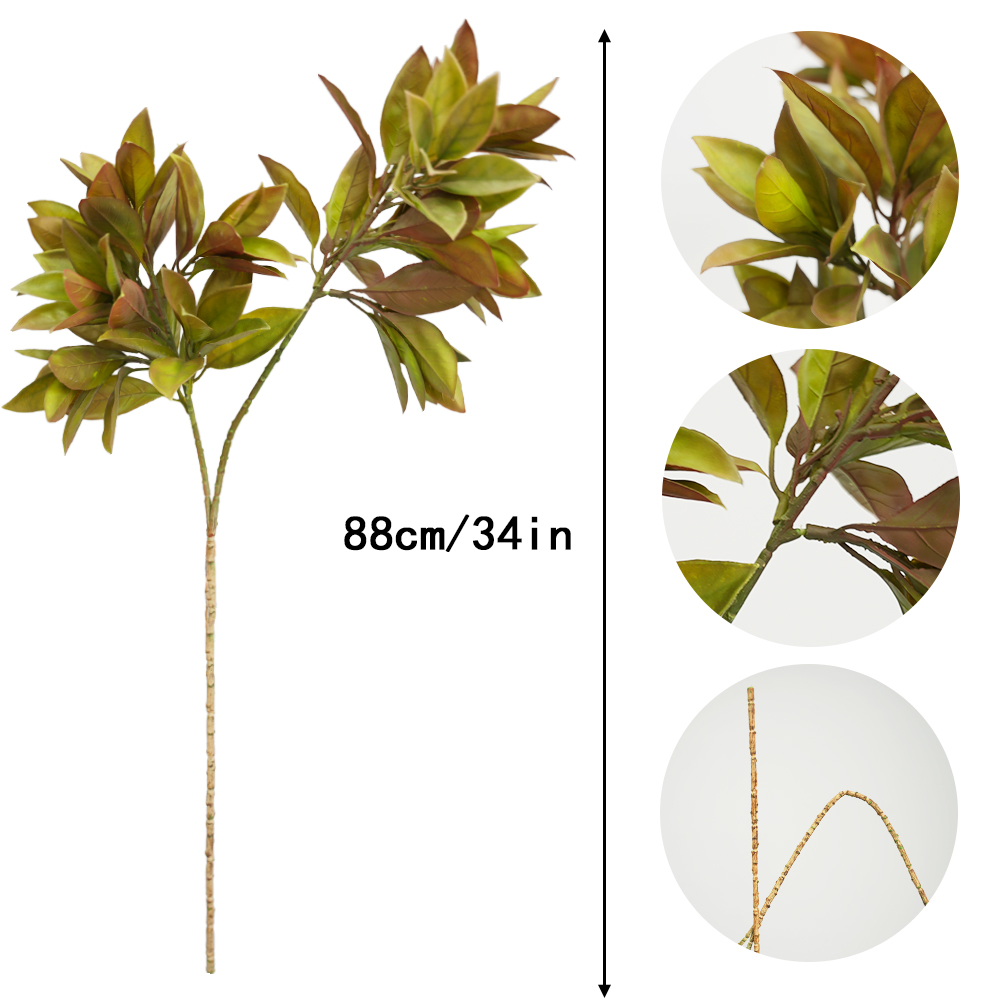 Simulated two-pronged apple leaf