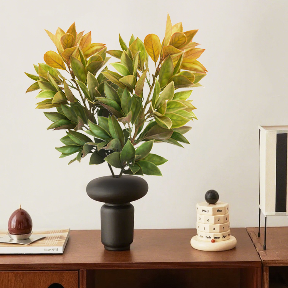 10 artificial apple leaves