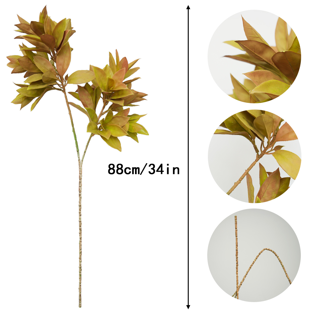 Simulated two-pronged apple leaf