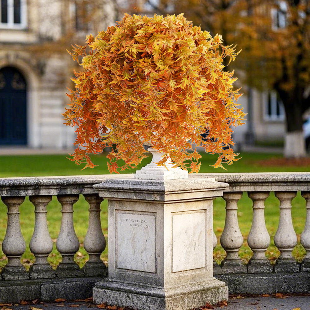 Artificial Plant Red Maple Leaf
