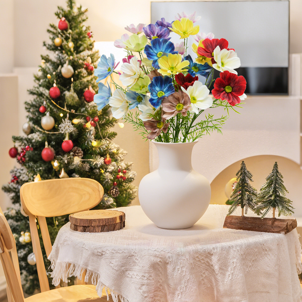 3 Artificial wedding daisy flowers