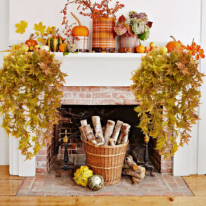 Artificial Plant Red Maple Leaf