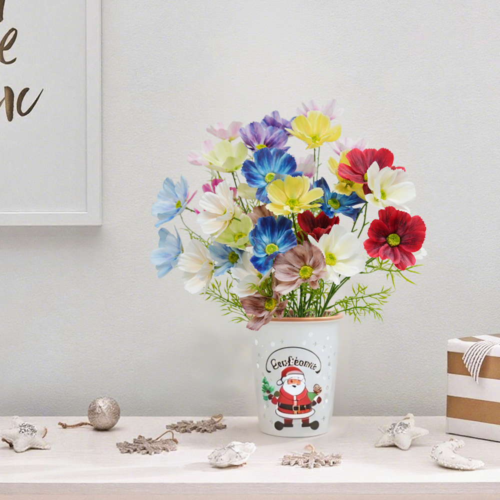 3 Artificial wedding daisy flowers