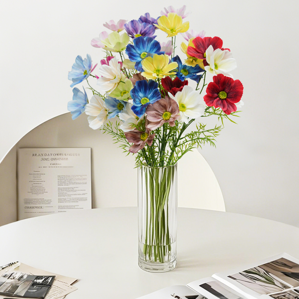 3 Artificial wedding daisy flowers