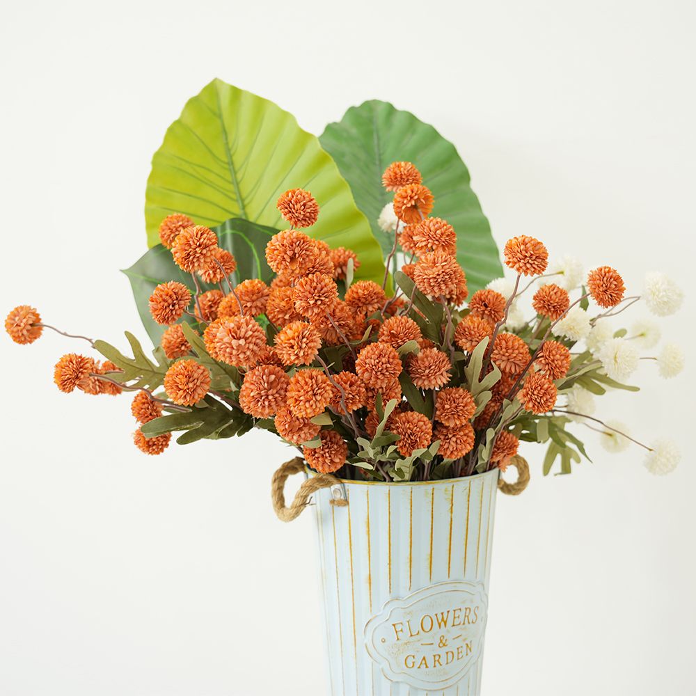 Artificial Autumn Color 5-head Dandelion