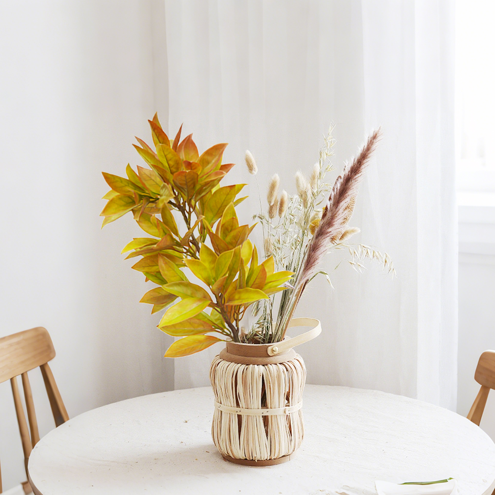 10 artificial apple leaves