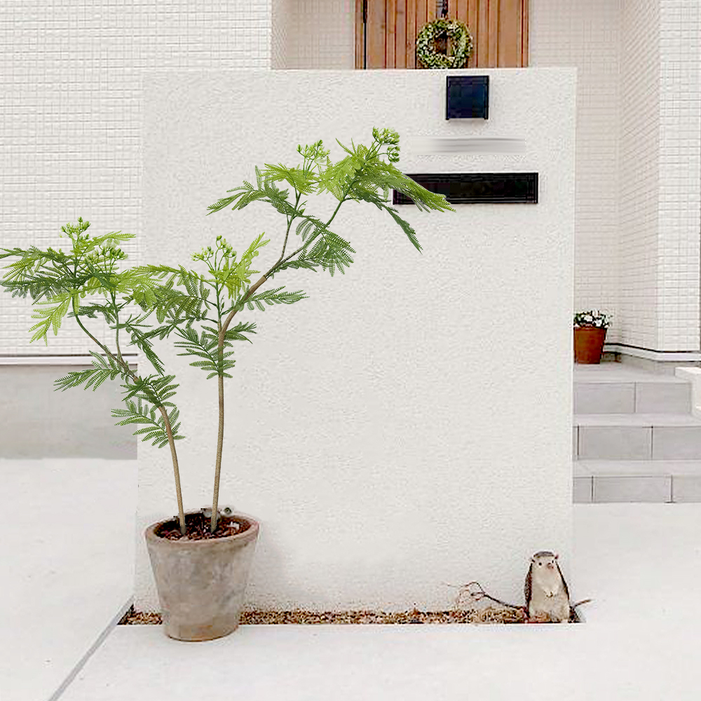 2 Artificial double-leaf banyan