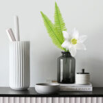 Artificial plastic leaves