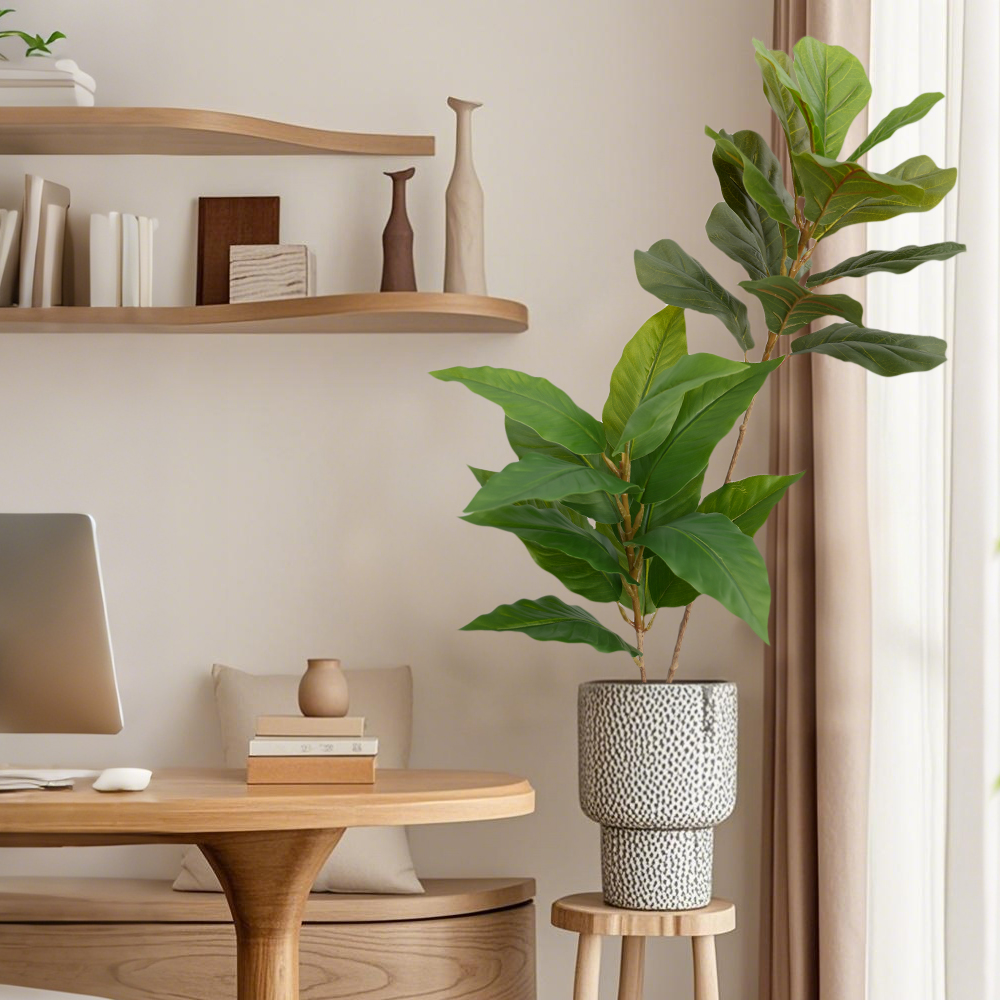 9 Simulated magnolia leaves, banyan leaves