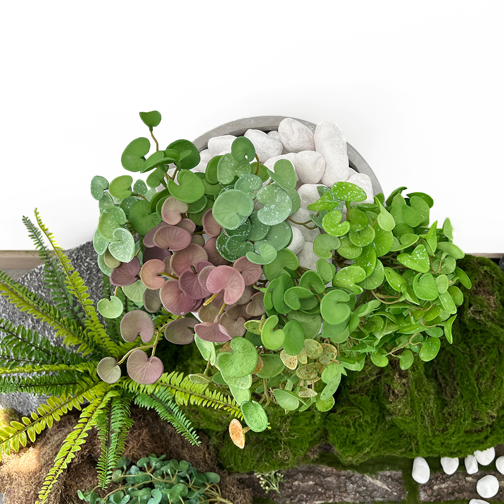 6 Soft Glue Artificial Plant Green