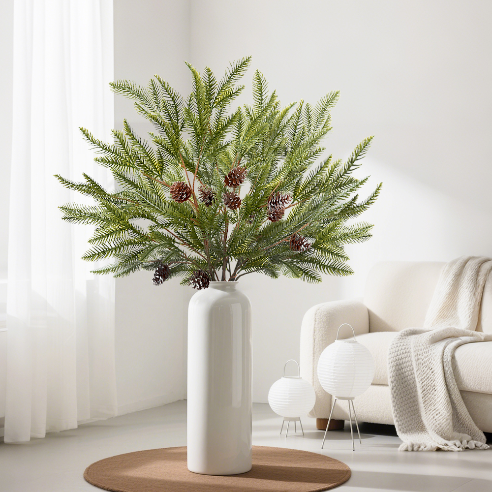 12 Artificial Pine Needles Branch