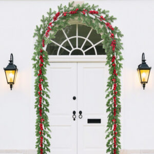 Simulation of Christmas red vine