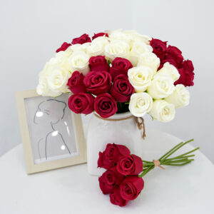 Artificial rose bouquet