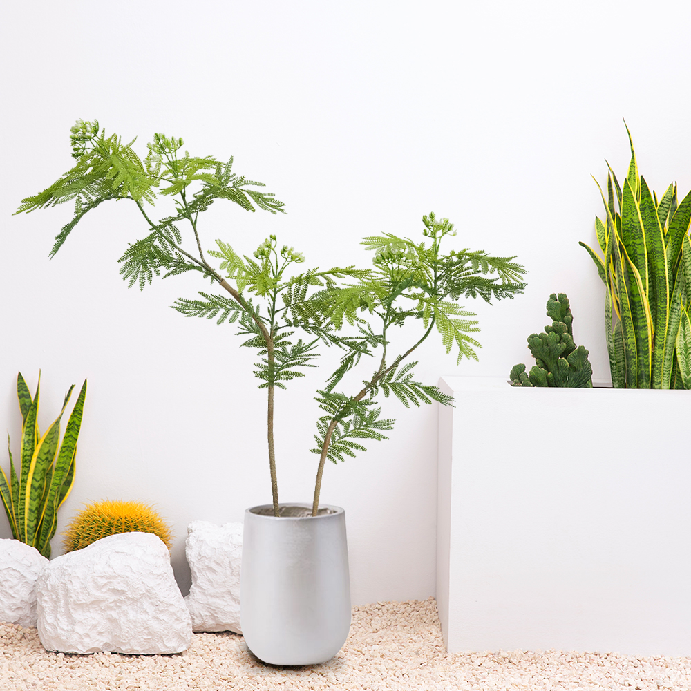 Artificial double-leaf banyan