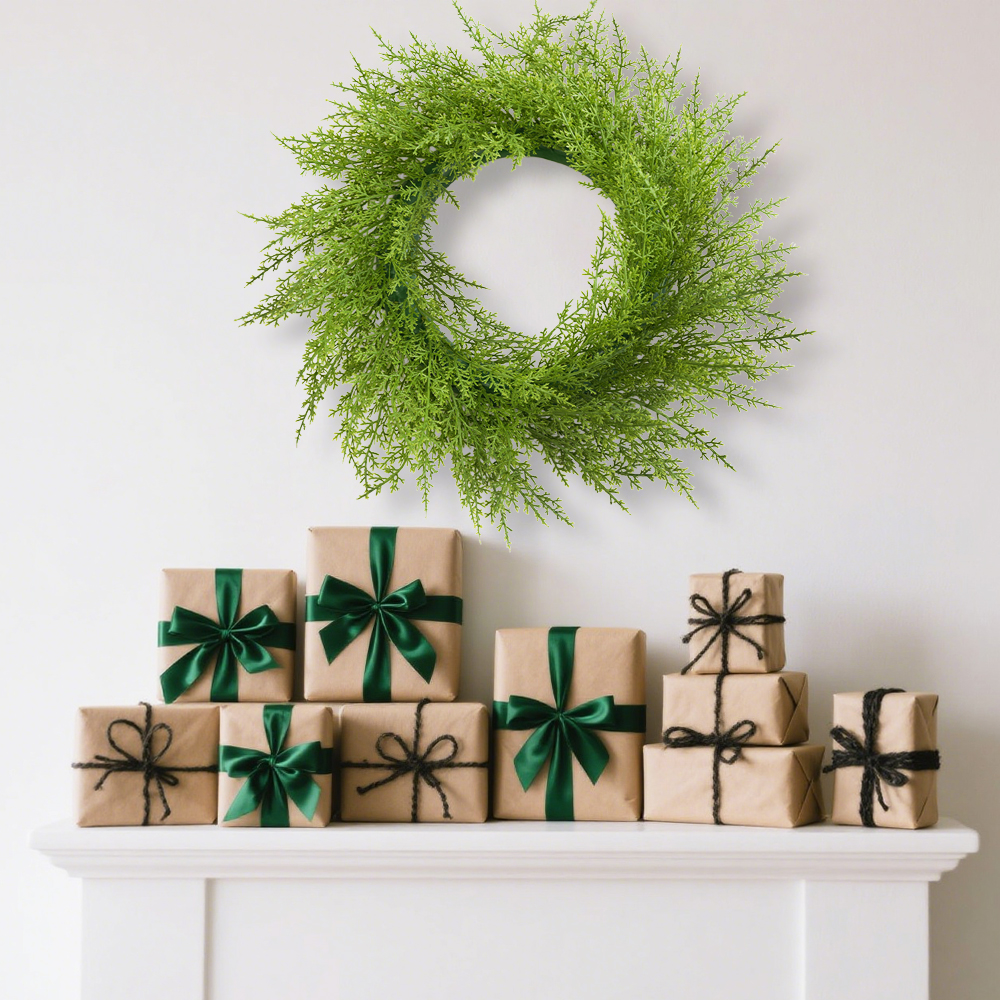 Artificial Christmas garland green
