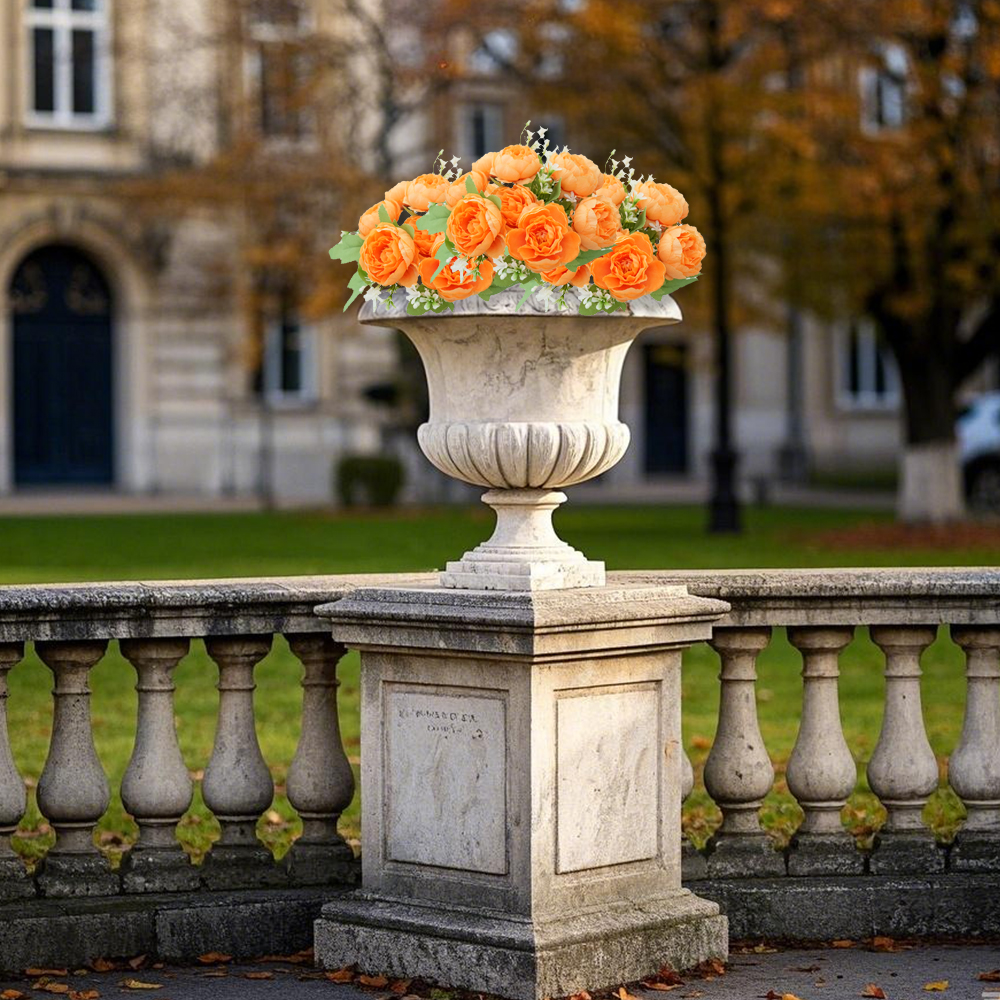 Simulation rose peony bouquet