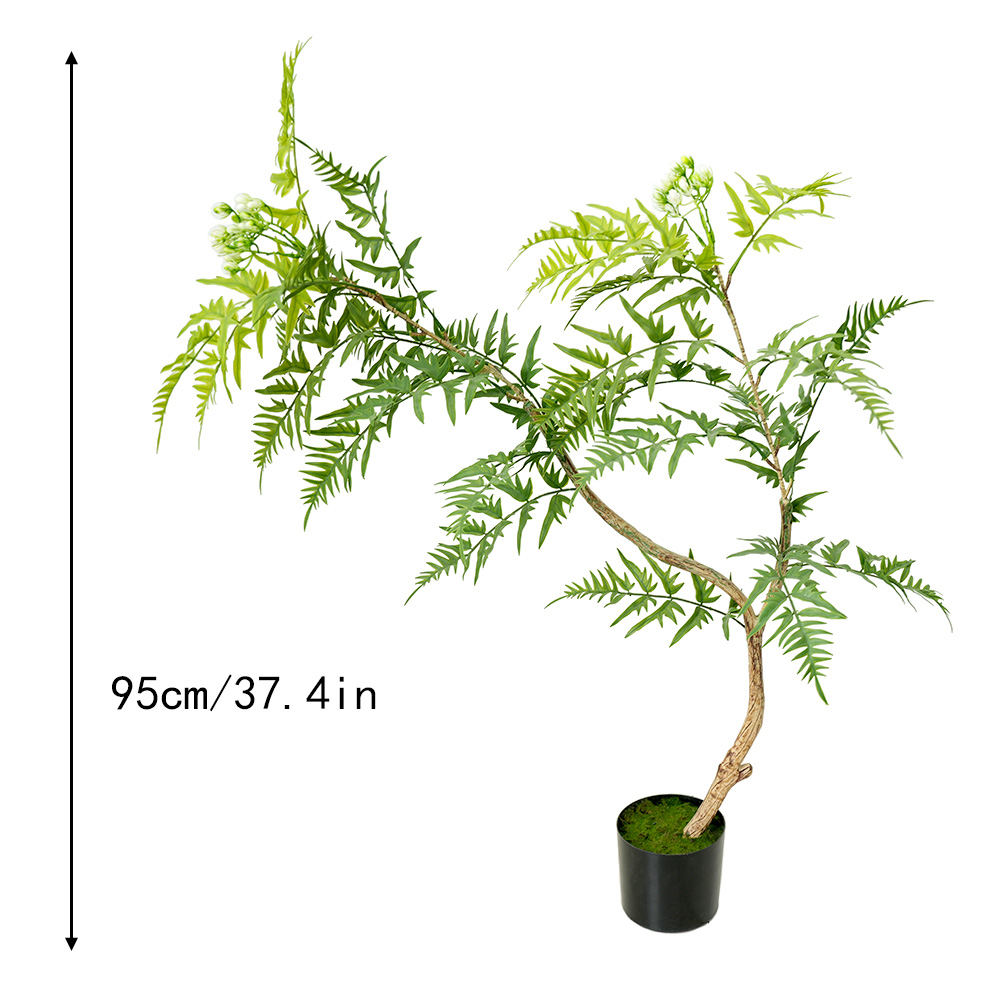 Artificial small flame potted plants