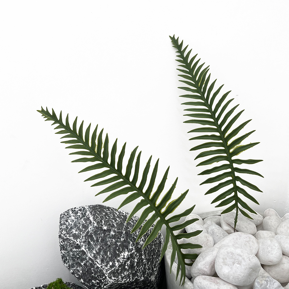 Artificial tropical fern leaves