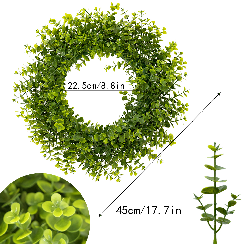 Artificial Eucalyptus Leaf Wreath