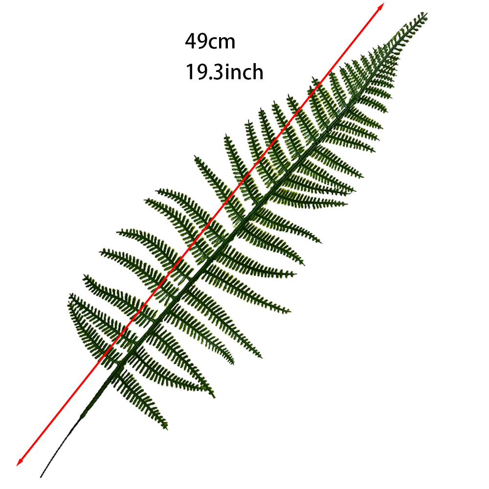 Artificial tropical fern leaves