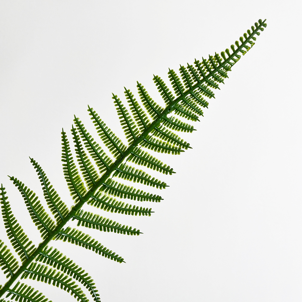 Artificial tropical fern leaves