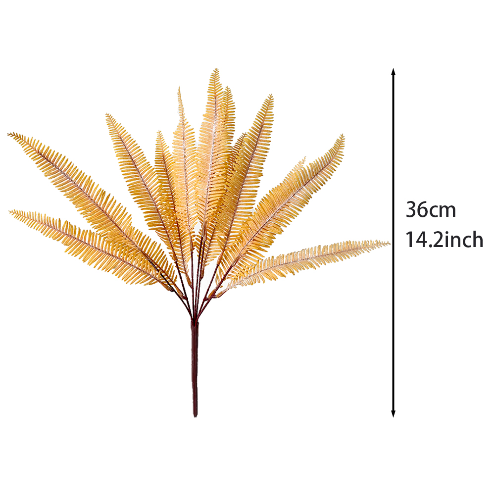 Orange artificial feather