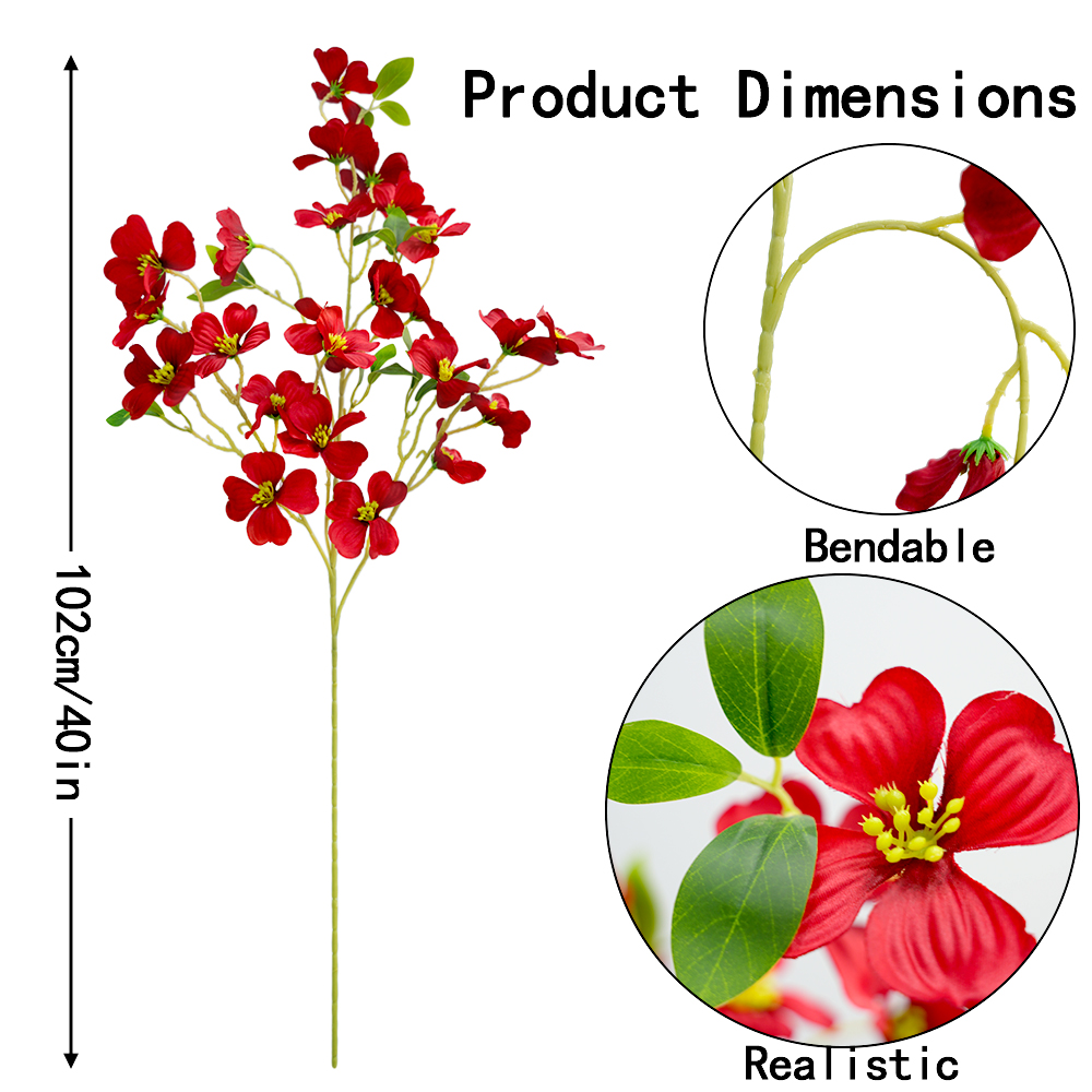 Artificial four-illuminated flower