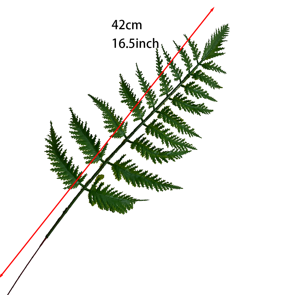 Artificial tropical fern leaves