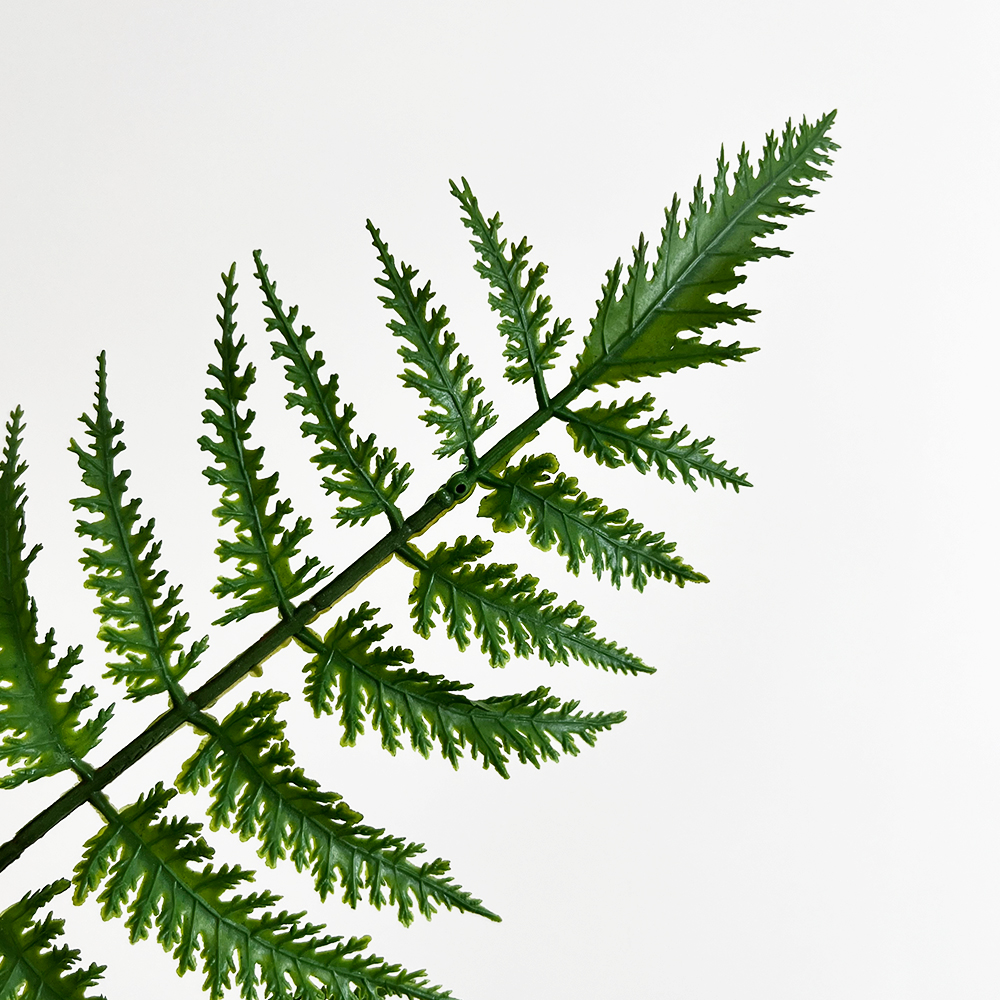 Artificial tropical fern leaves