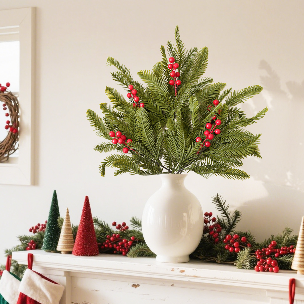 桌摆5 Christmas Floral Pine Cones
