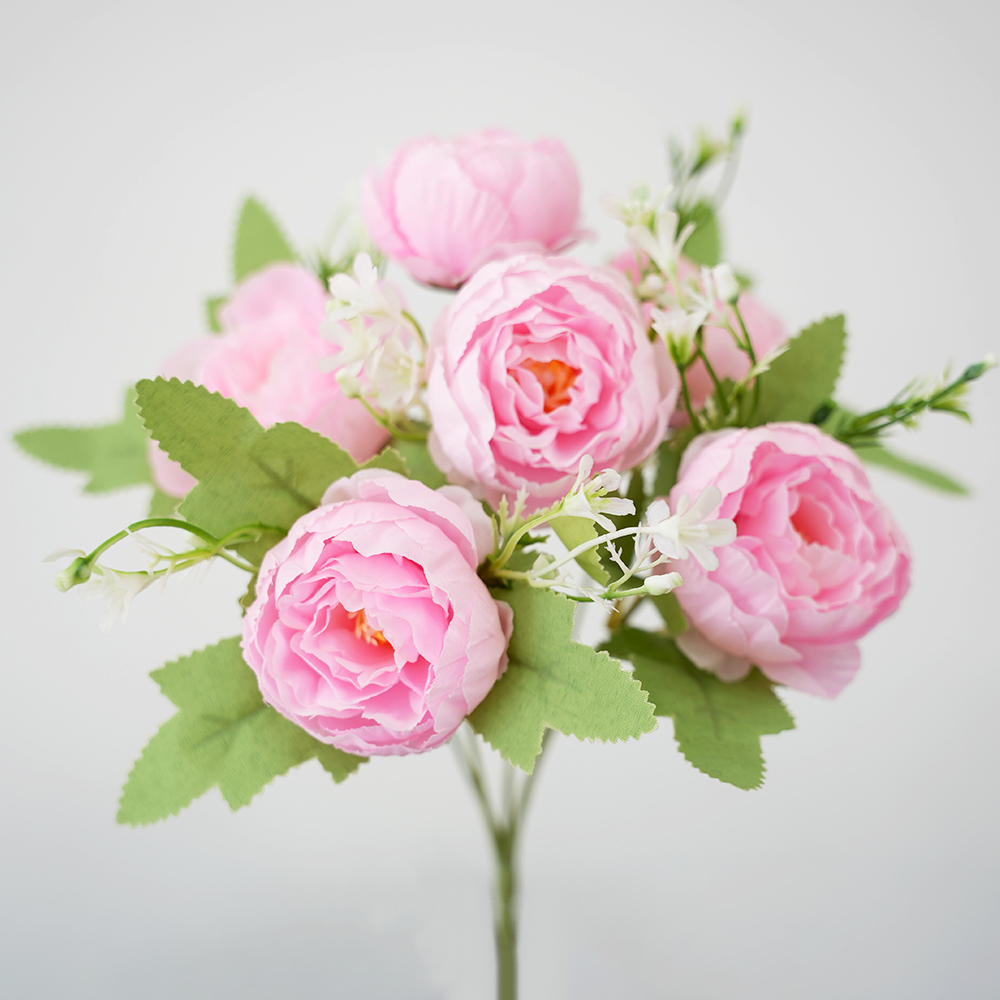 Simulation rose peony bouquet