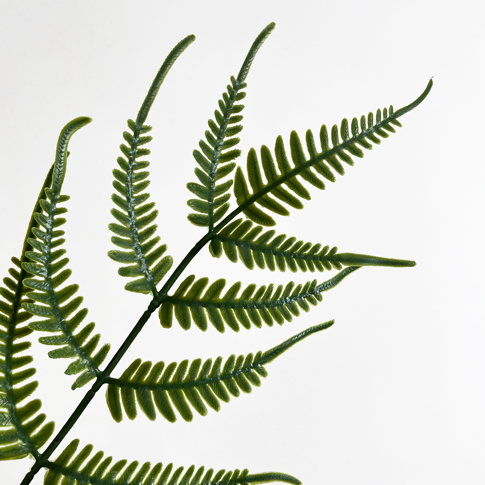 Artificial tropical fern leaves