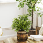 Man-made green ferns