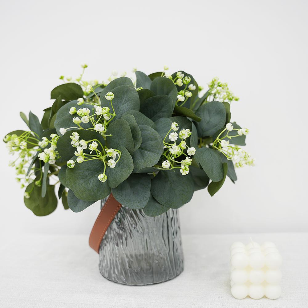 11 Artificial Eucalyptus Leaves