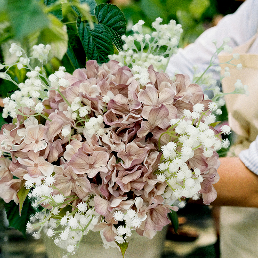 5 Heads Artificial Hydrangea