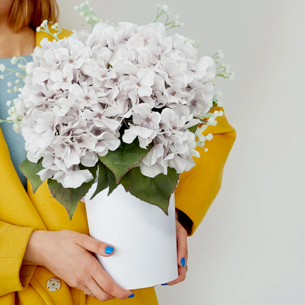 2 5 Heads Artificial Hydrangea