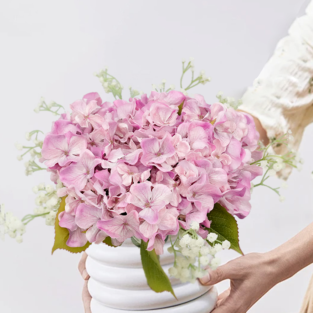 2 5 Heads Artificial Hydrangea