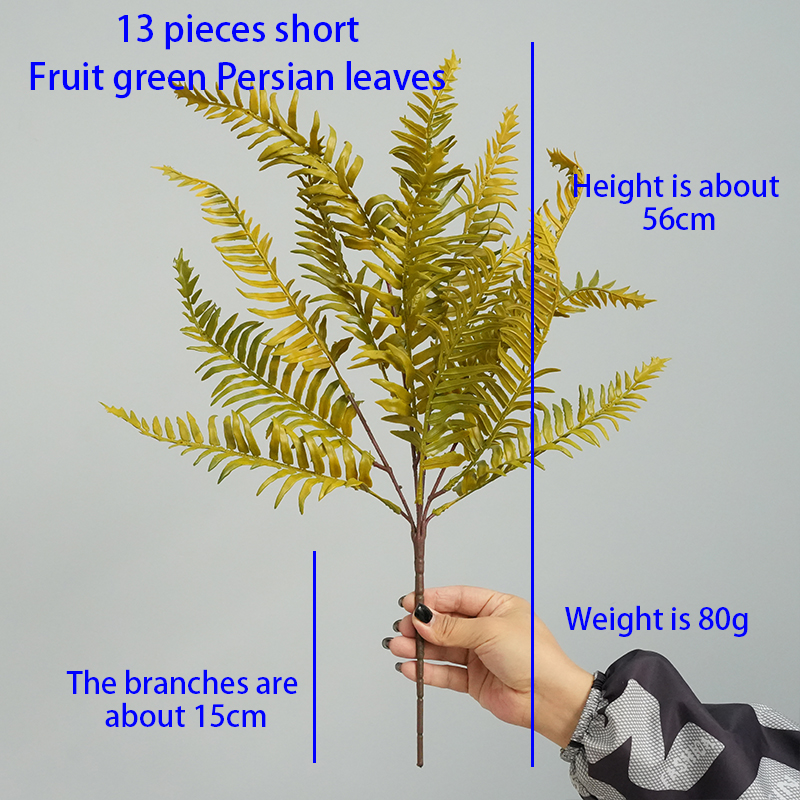 Artificial fern colorful