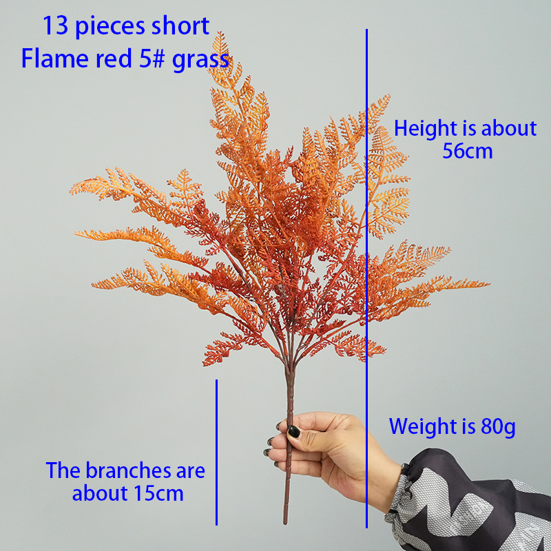 Artificial fern colorful