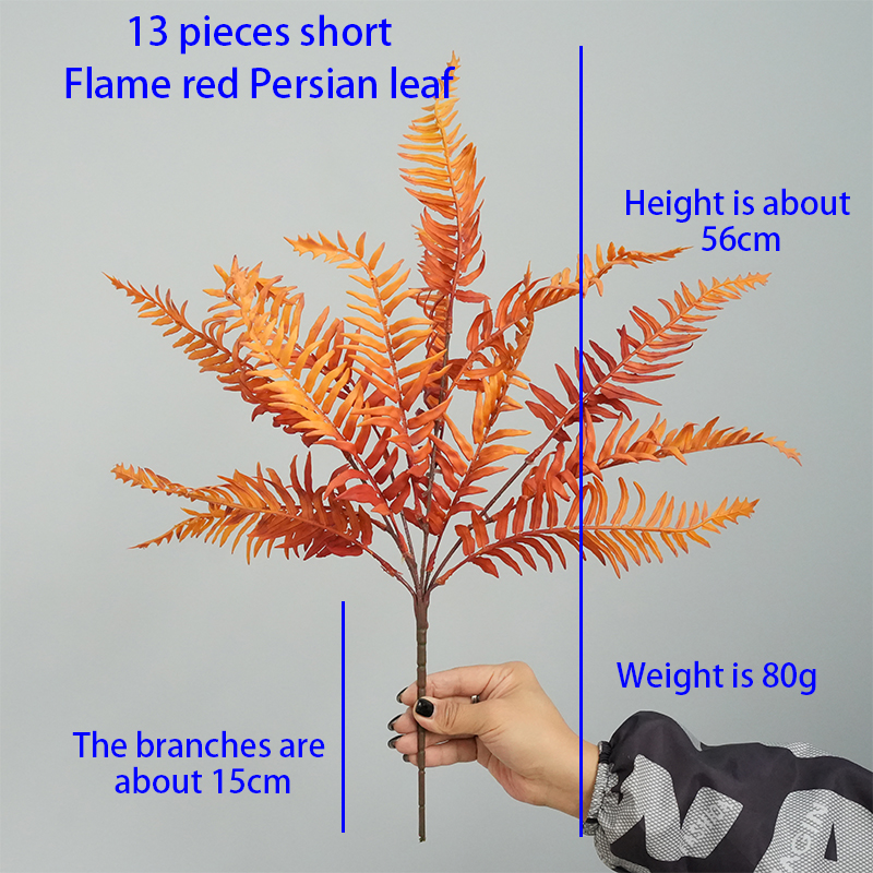 Artificial fern colorful