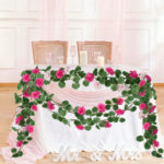 Artificial rose vine begonia leaf