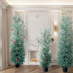 Artificial Cedar Topiary Trees