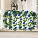 Artificial rose vine begonia leaf
