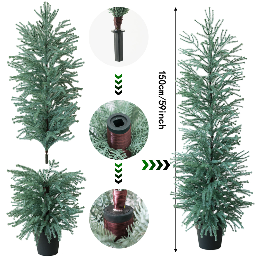 Artificial Cedar Topiary Trees