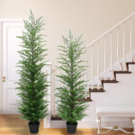 Artificial Topiary Cedar Trees